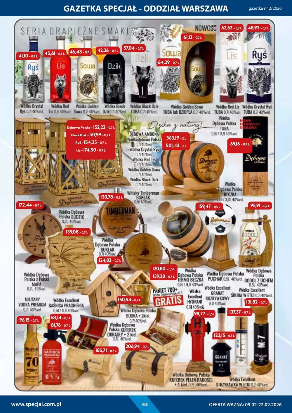 Gazetka promocyjna Specjał  ważna od 09.02.2026 - Strona 53.