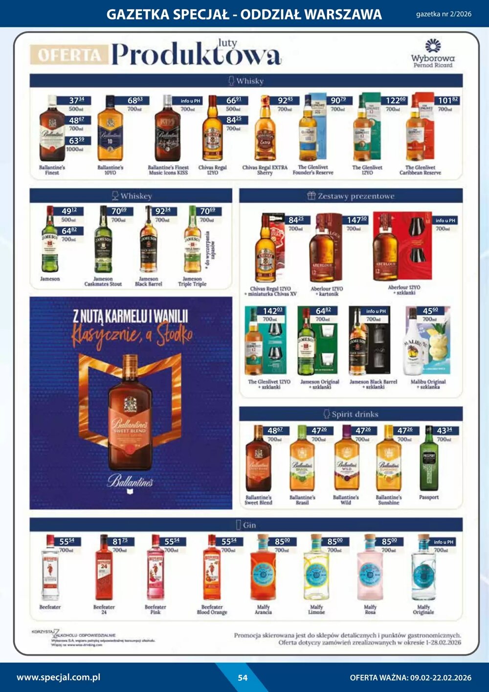 Gazetka promocyjna Specjał  ważna od 09.02.2026 - Strona 54.