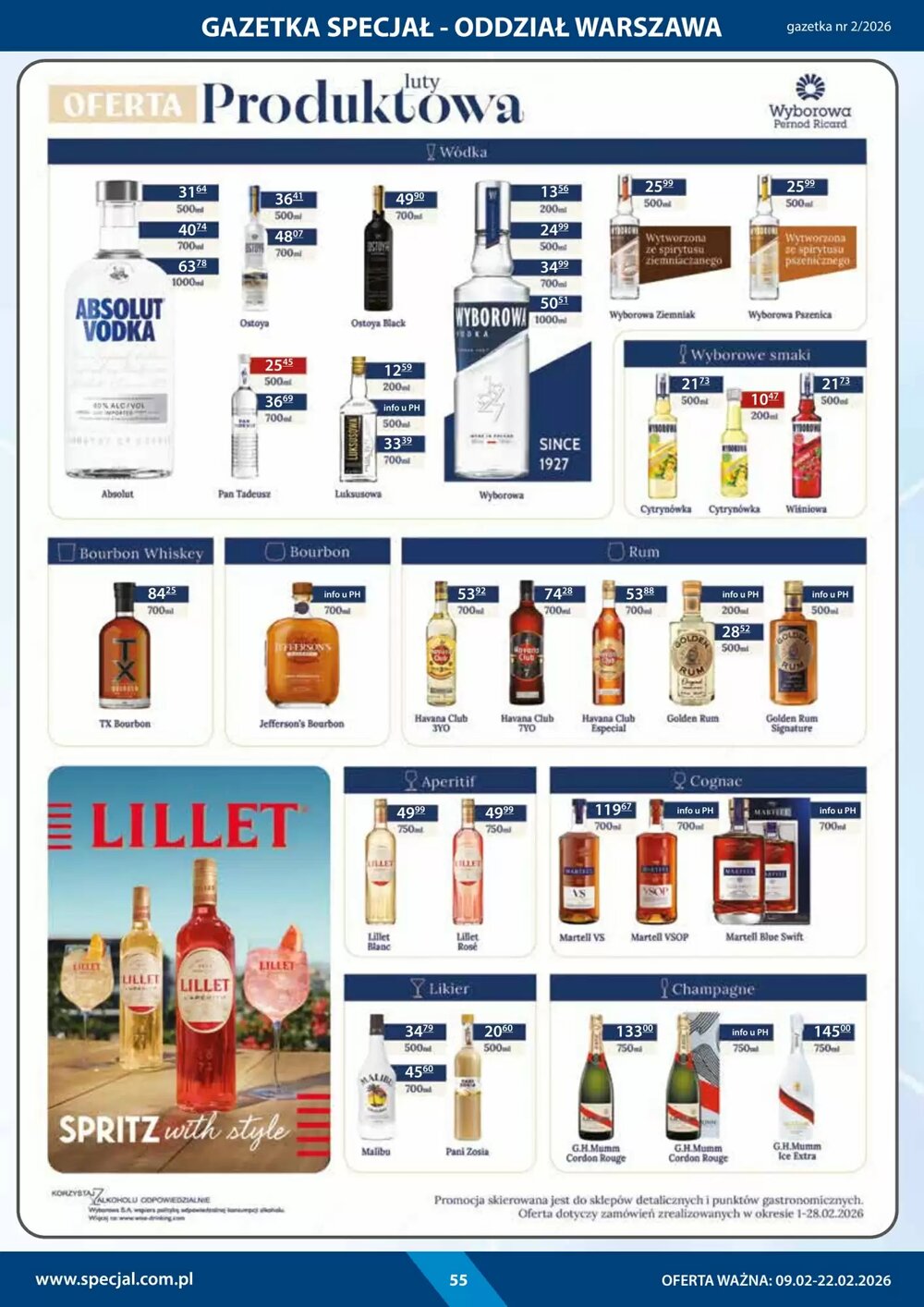Gazetka promocyjna Specjał  ważna od 09.02.2026 - Strona 55.