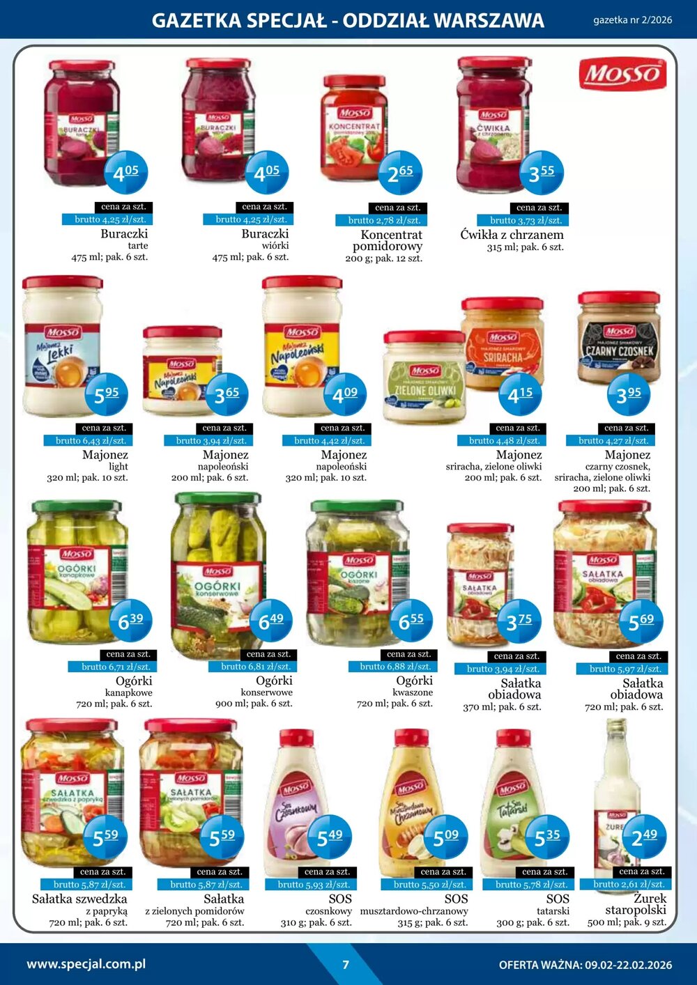 Gazetka promocyjna Specjał  ważna od 09.02.2026 - Strona 7.