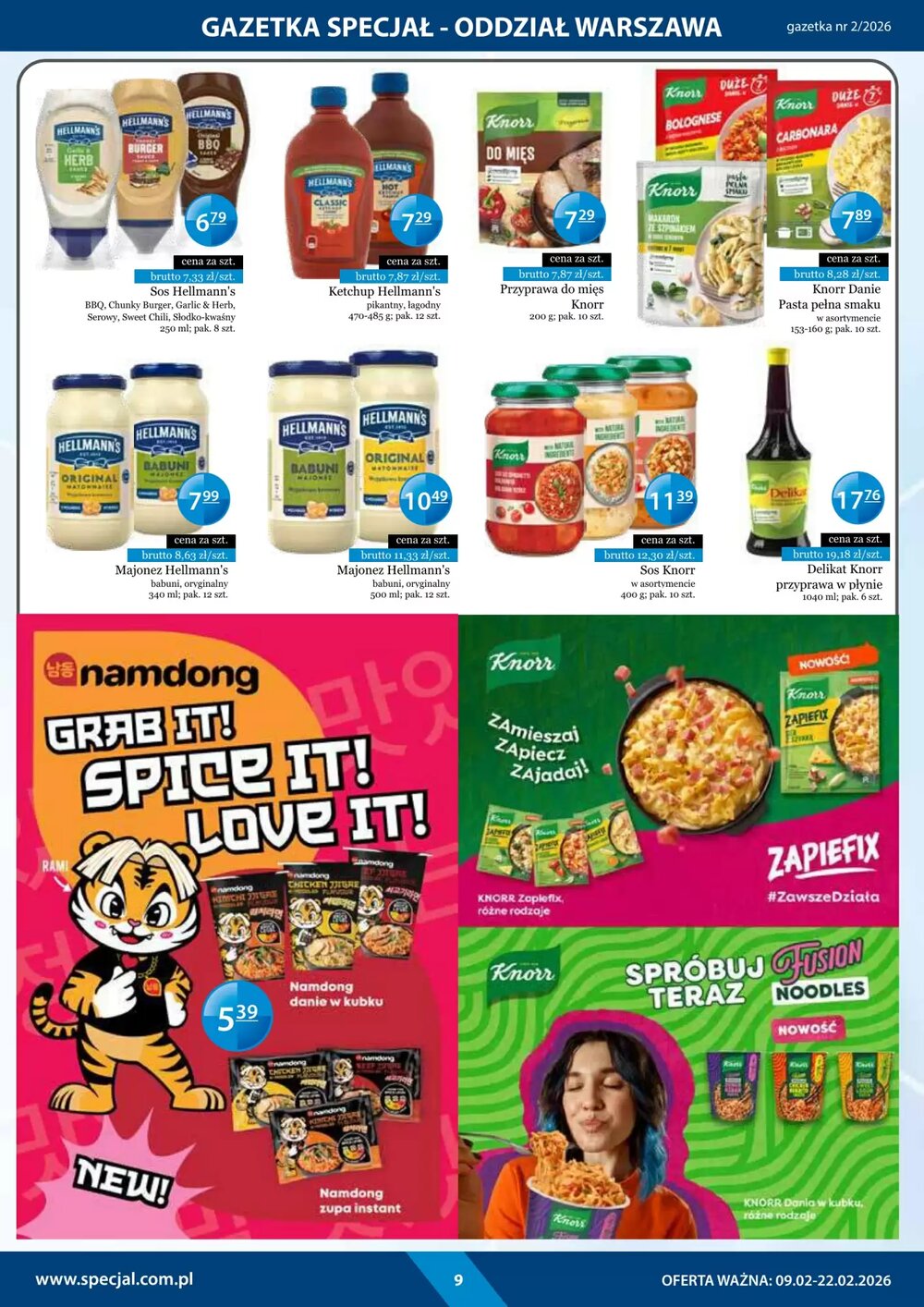 Gazetka promocyjna Specjał  ważna od 09.02.2026 - Strona 9.