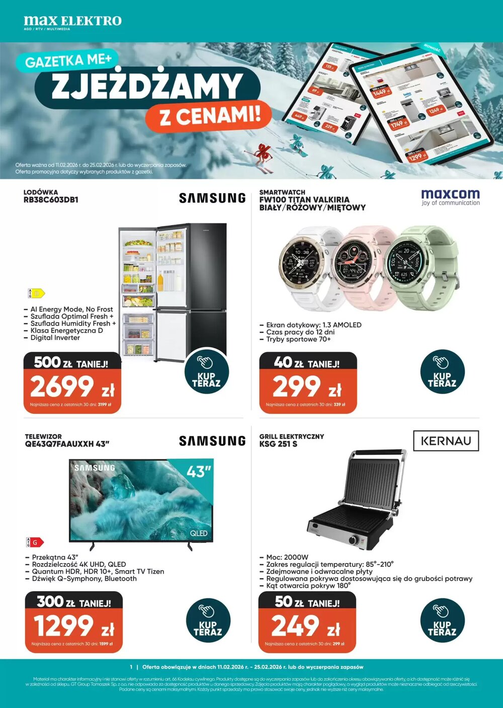 Gazetka promocyjna Max Elektro  ważna od 11.02.2026 - Strona 1.