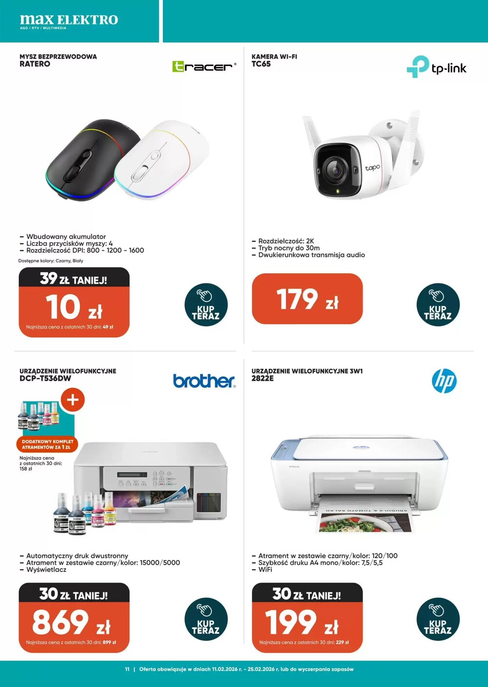 Gazetka promocyjna Max Elektro  ważna od 11.02.2026 - Strona 11.