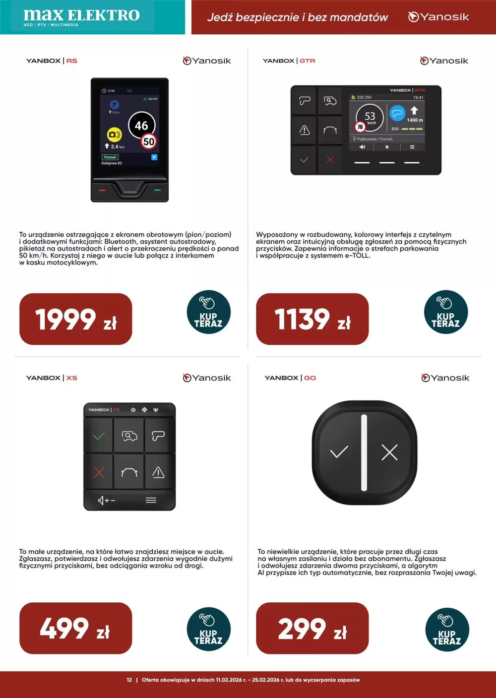 Gazetka promocyjna Max Elektro  ważna od 11.02.2026 - Strona 12.