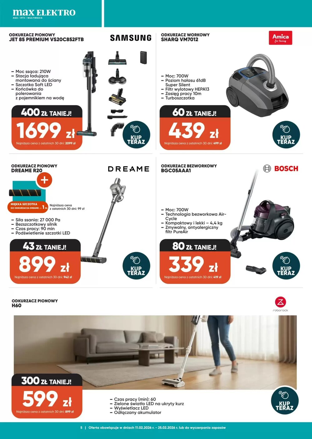 Gazetka promocyjna Max Elektro  ważna od 11.02.2026 - Strona 5.