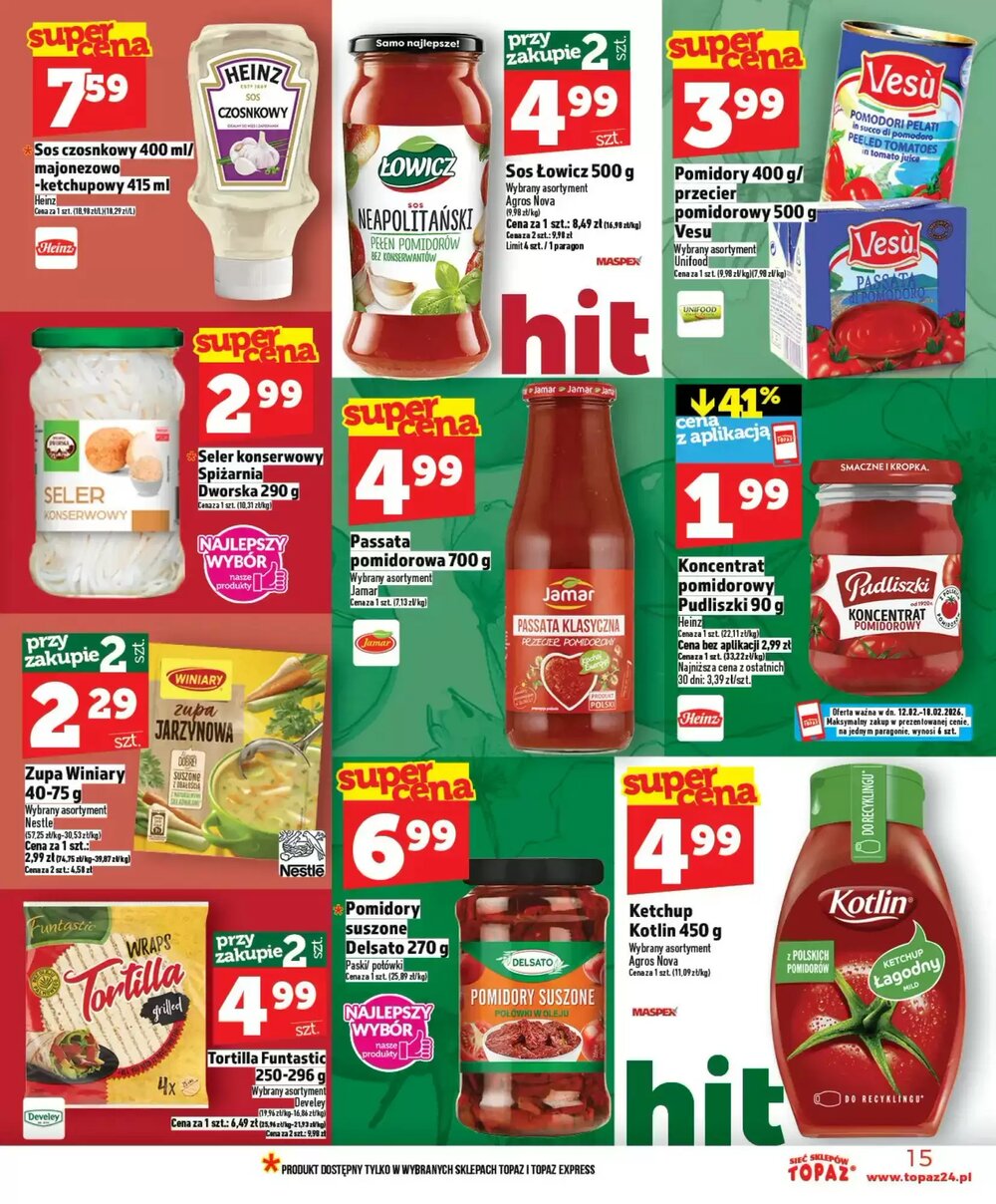Gazetka promocyjna Topaz  ważna od 12.02.2026 - Strona 15.