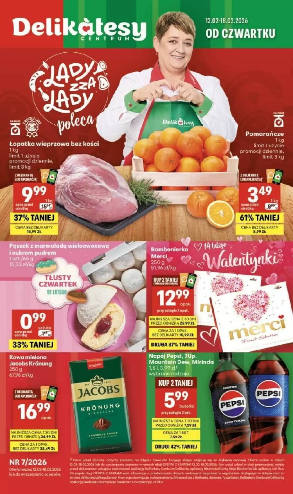 Gazetka promocyjna Delikatesy Centrum  ważna od 12.02.2026 - Strona 1.