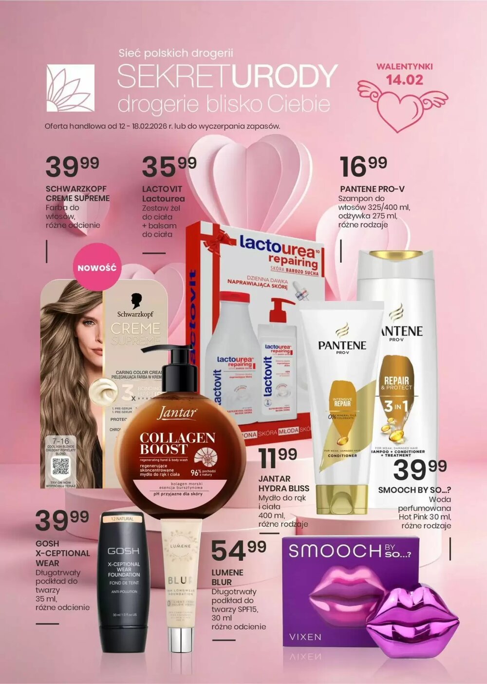 Gazetka promocyjna Sekret Urody  ważna od 12.02.2026 - Strona 1.