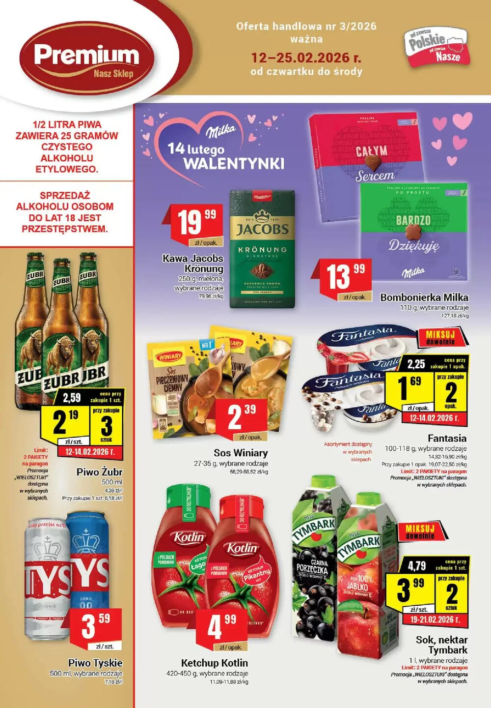 Gazetka promocyjna Premium Nasz Sklep  ważna od 12.02.2026 - Strona 1.