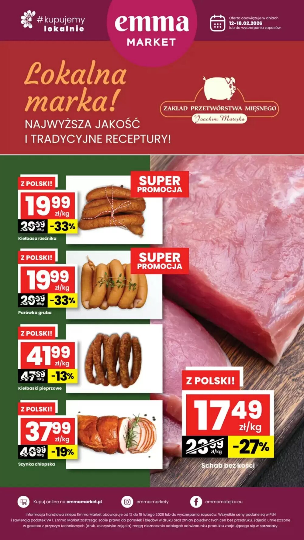 Gazetka promocyjna EMMA market  ważna od 12.02.2026 - Strona 1.