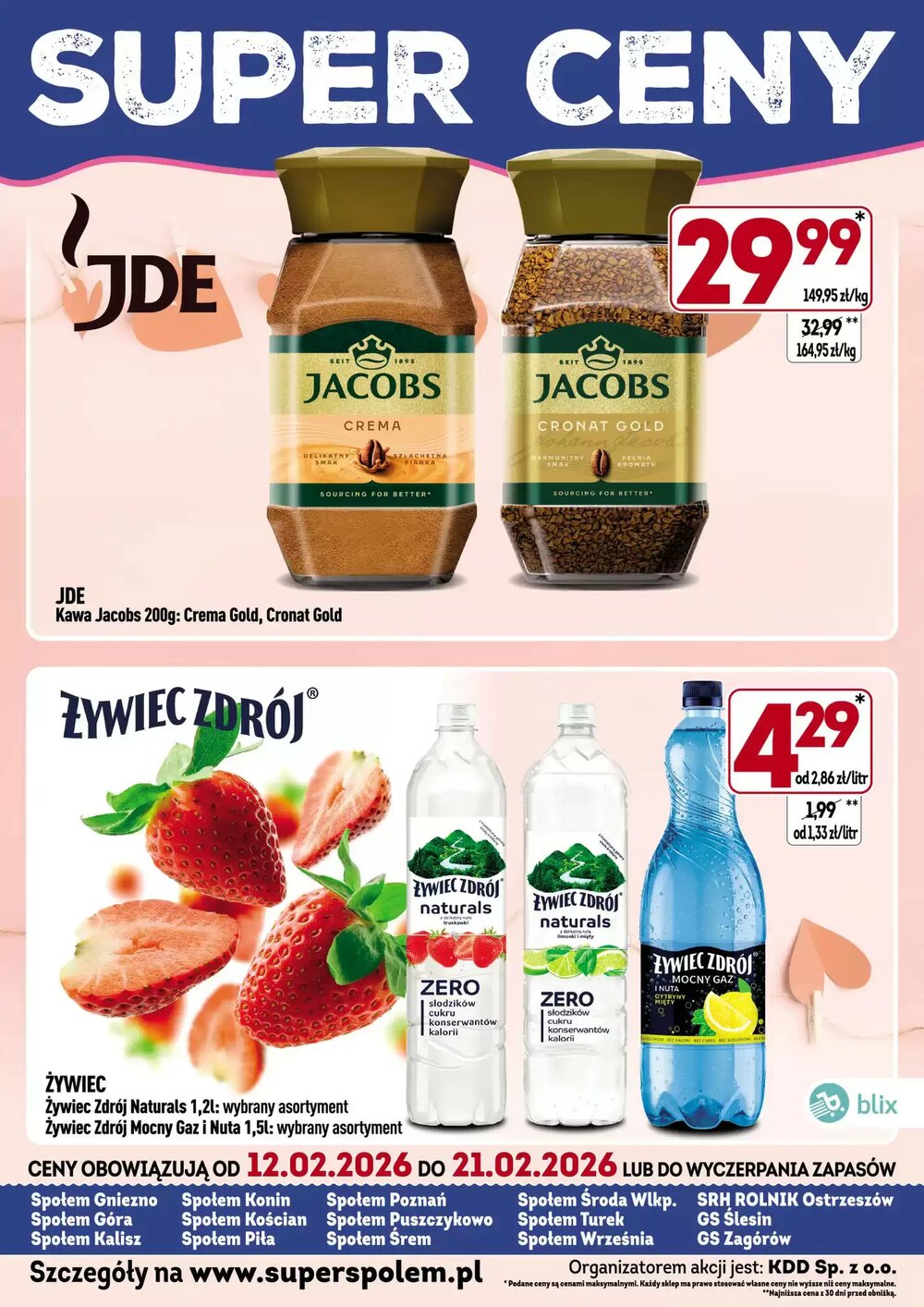 Gazetka promocyjna Społem  ważna od 12.02.2026 - Strona 1.