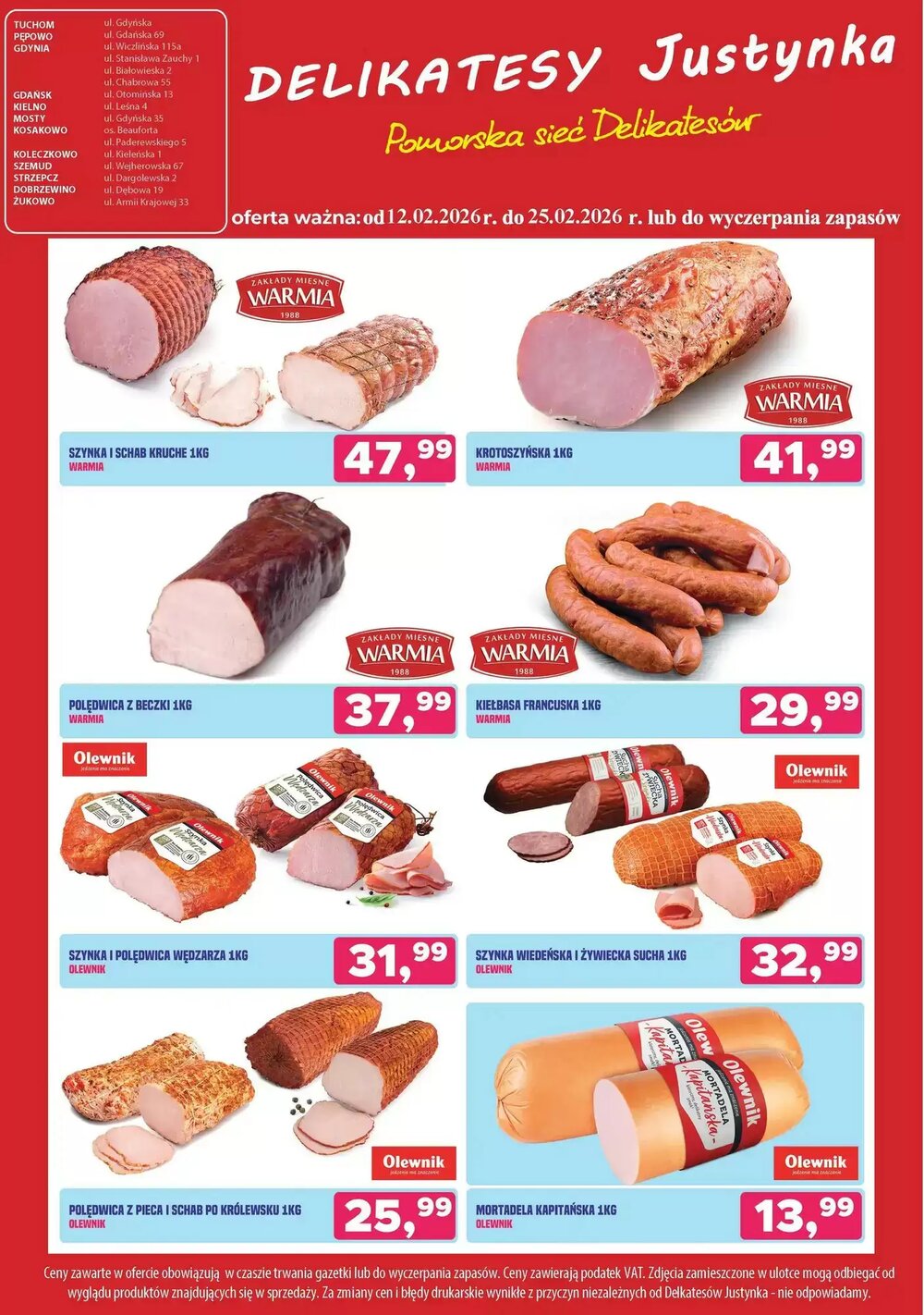 Gazetka promocyjna Delikatesy Justynka  ważna od 12.02.2026 - Strona 2.