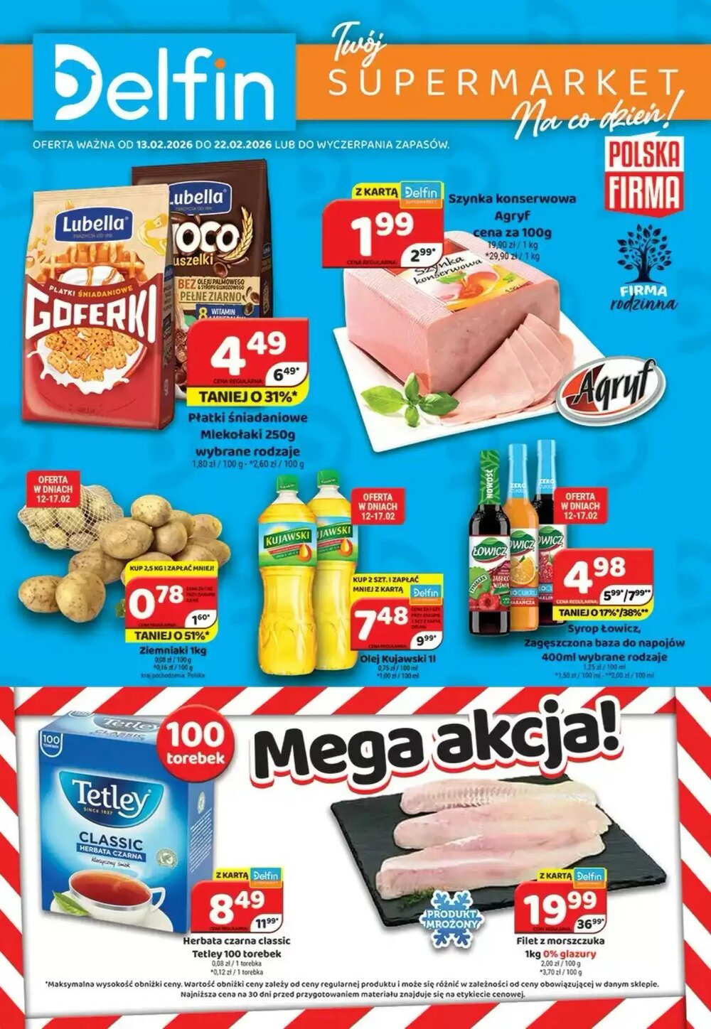Gazetka promocyjna Delfin  ważna od 13.02.2026 - Strona 1.