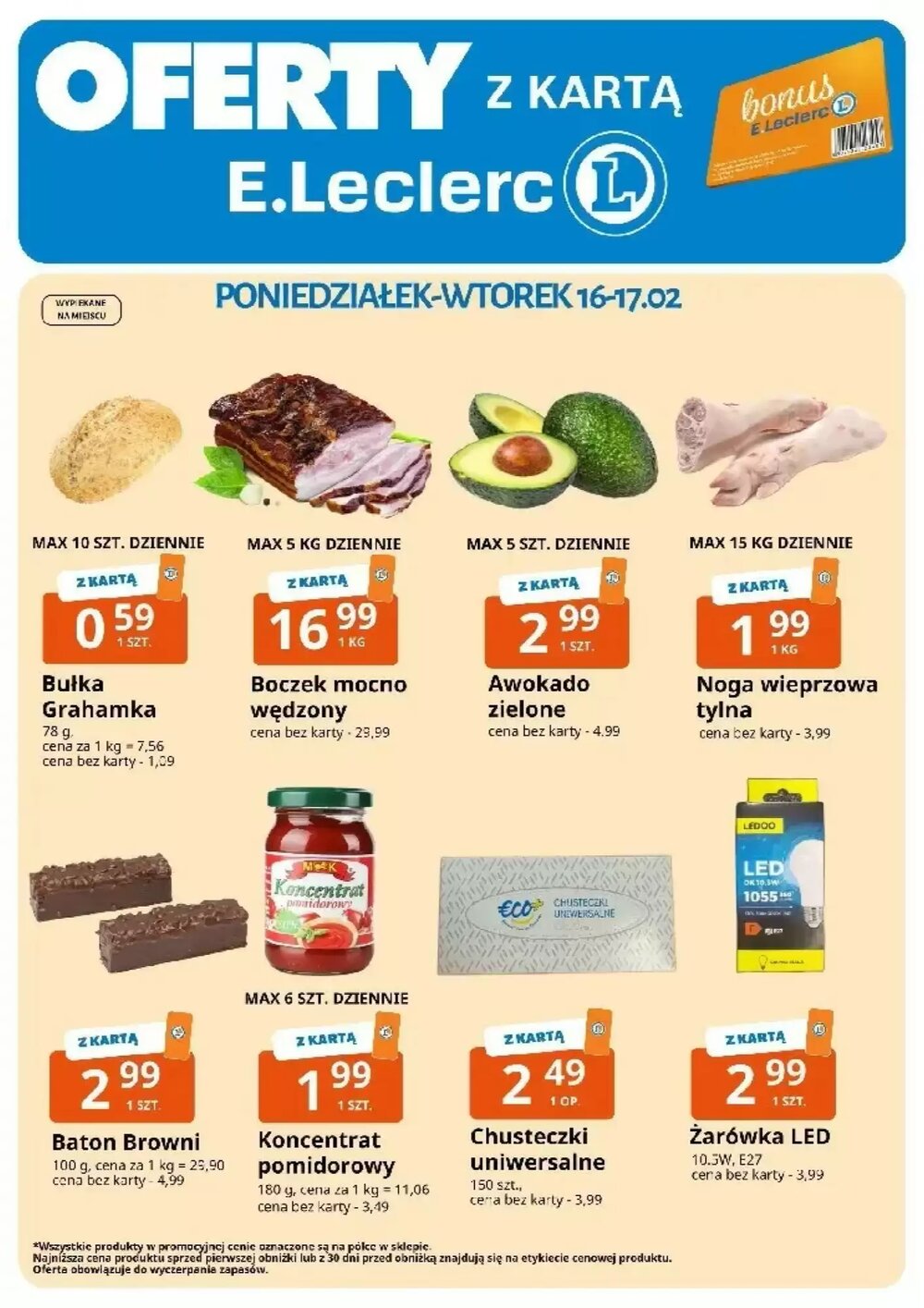 Gazetka promocyjna E.Leclerc  ważna od 16.02.2026 - Strona 1.