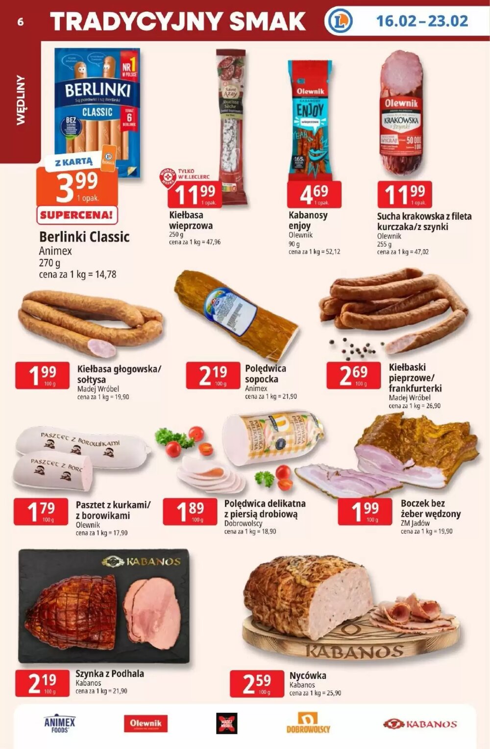 Gazetka promocyjna E.Leclerc  ważna od 16.02.2026 - Strona 6.