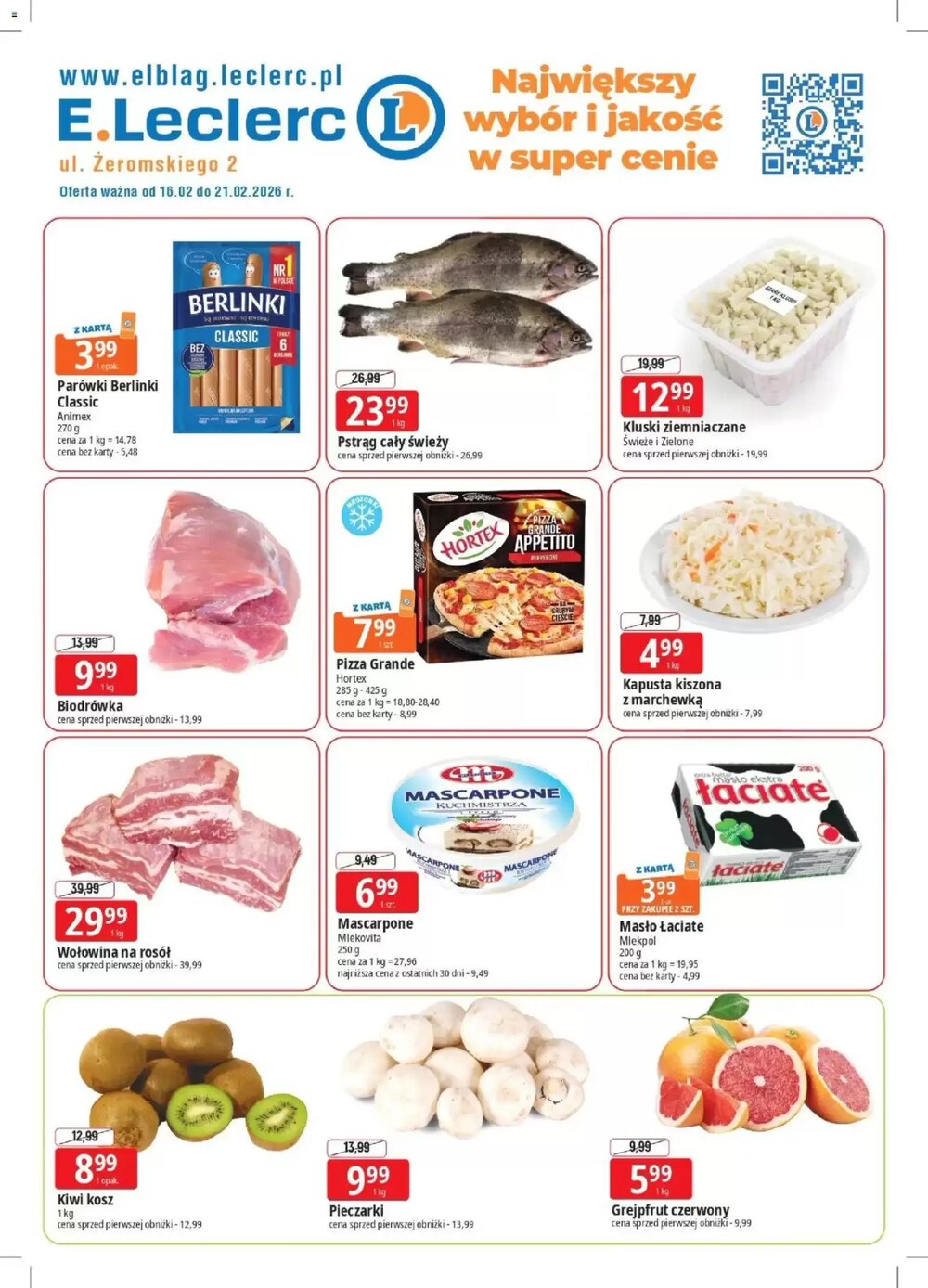 Gazetka promocyjna E.Leclerc  ważna od 16.02.2026 - Strona 1.