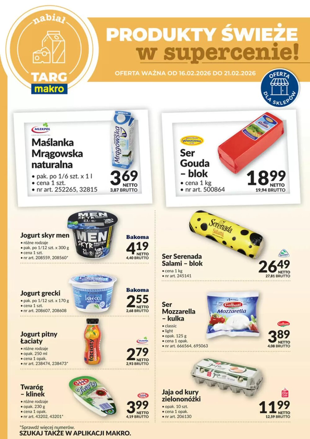 Gazetka promocyjna Makro  ważna od 16.02.2026 - Strona 1.