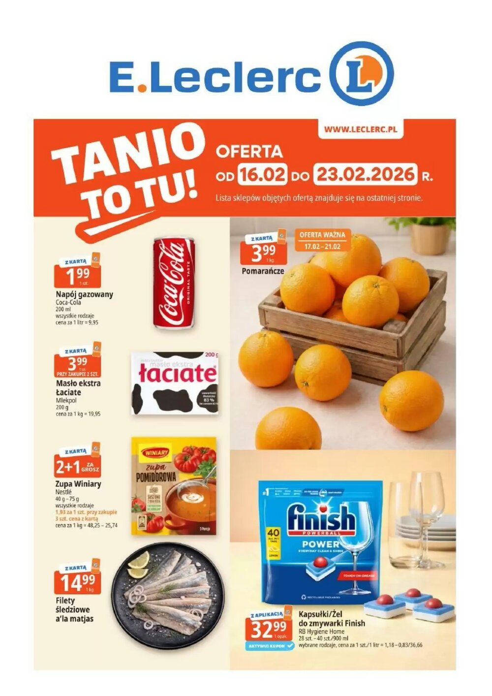 Gazetka promocyjna E.Leclerc  ważna od 16.02.2026 - Strona 1.
