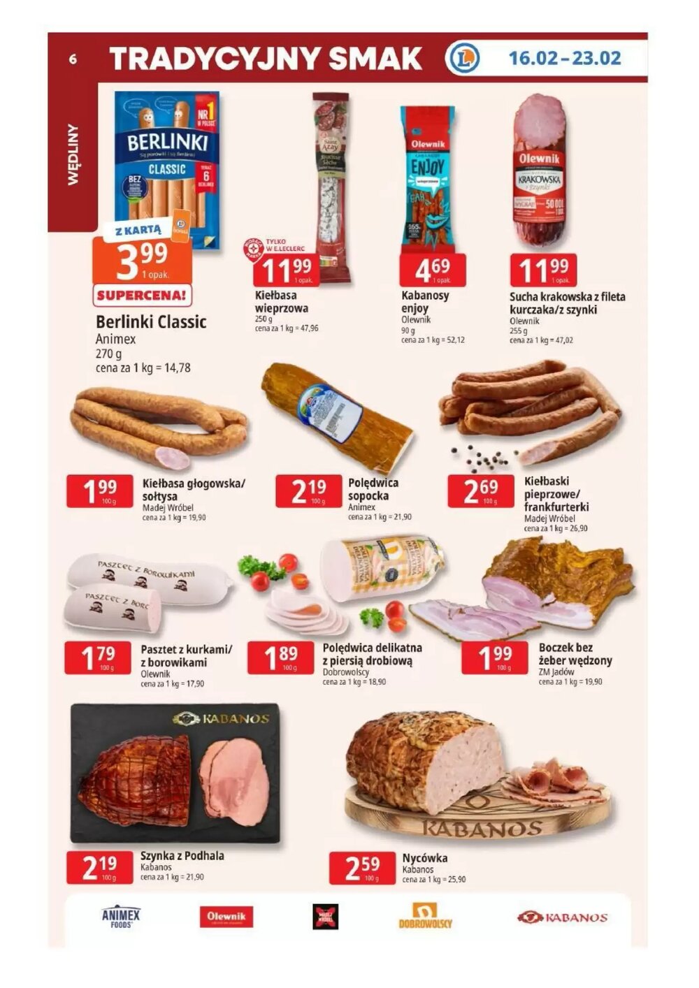 Gazetka promocyjna E.Leclerc  ważna od 16.02.2026 - Strona 6.