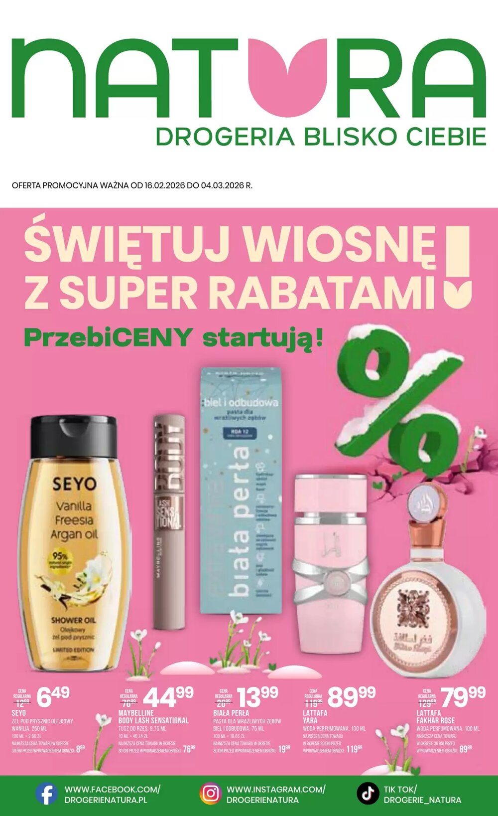 Gazetka promocyjna Drogerie Natura  ważna od 16.02.2026 - Strona 1.