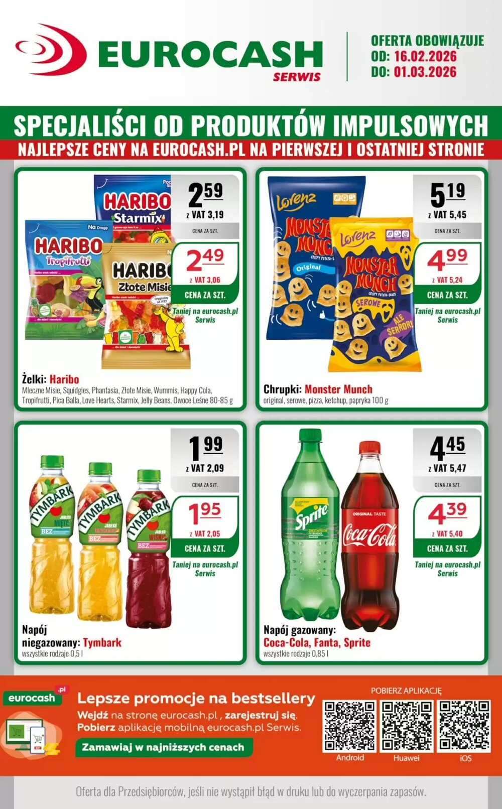 Gazetka promocyjna Eurocash  ważna od 16.02.2026 - Strona 1.