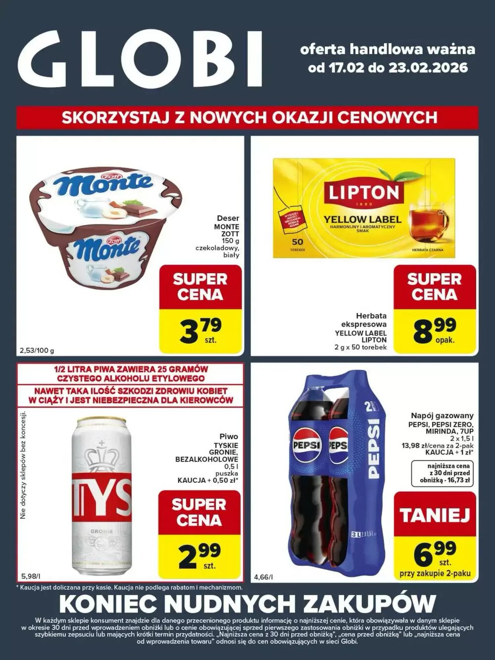 Gazetka promocyjna Globi  ważna od 17.02.2026 - Strona 1.