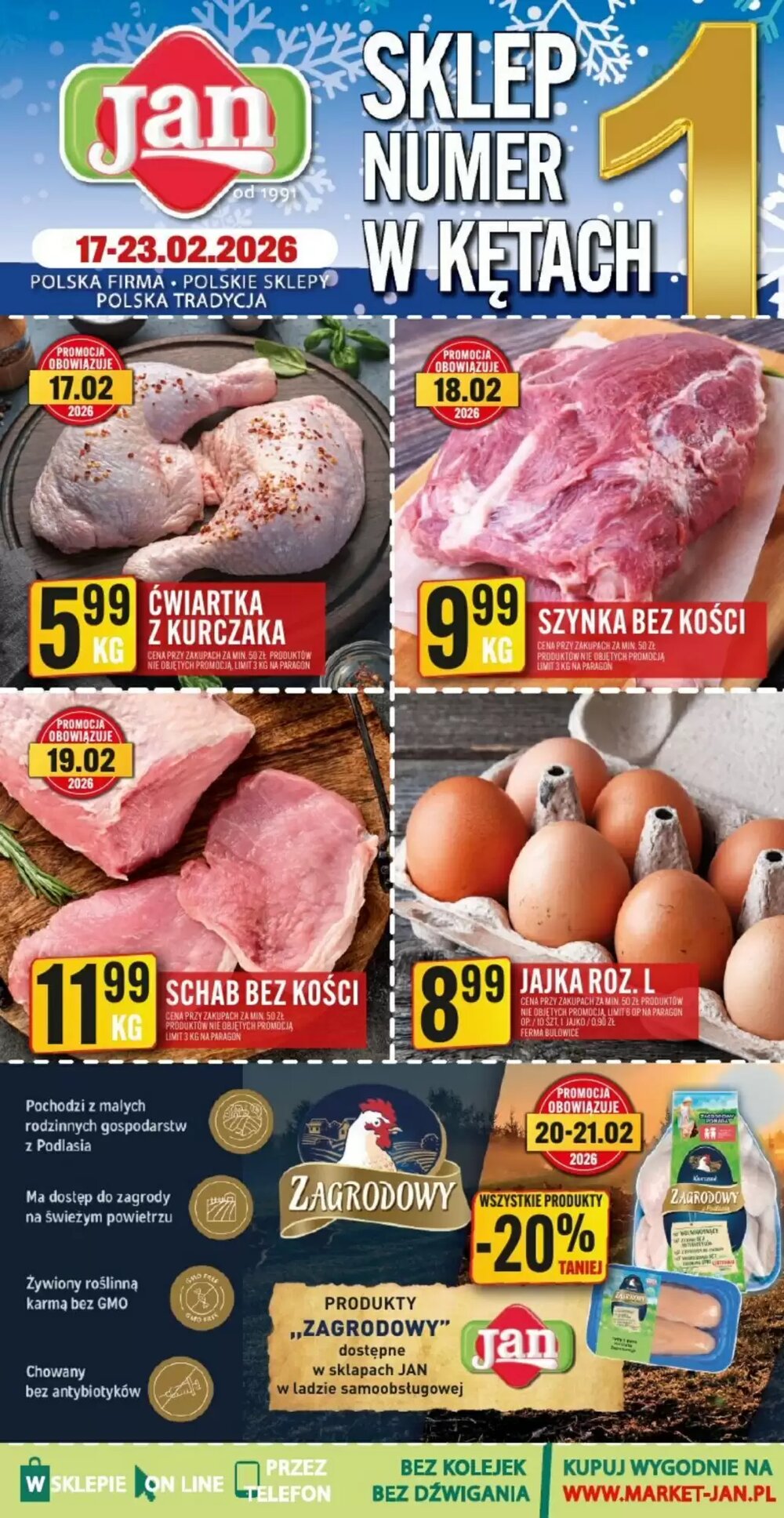 Gazetka promocyjna Market Jan  ważna od 17.02.2026 - Strona 1.