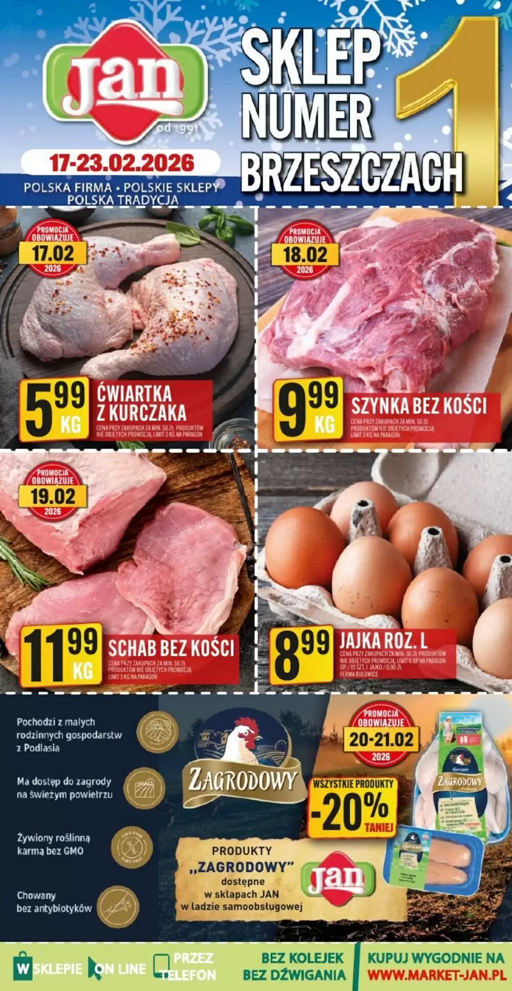Gazetka promocyjna Market Jan  ważna od 17.02.2026 - Strona 1.