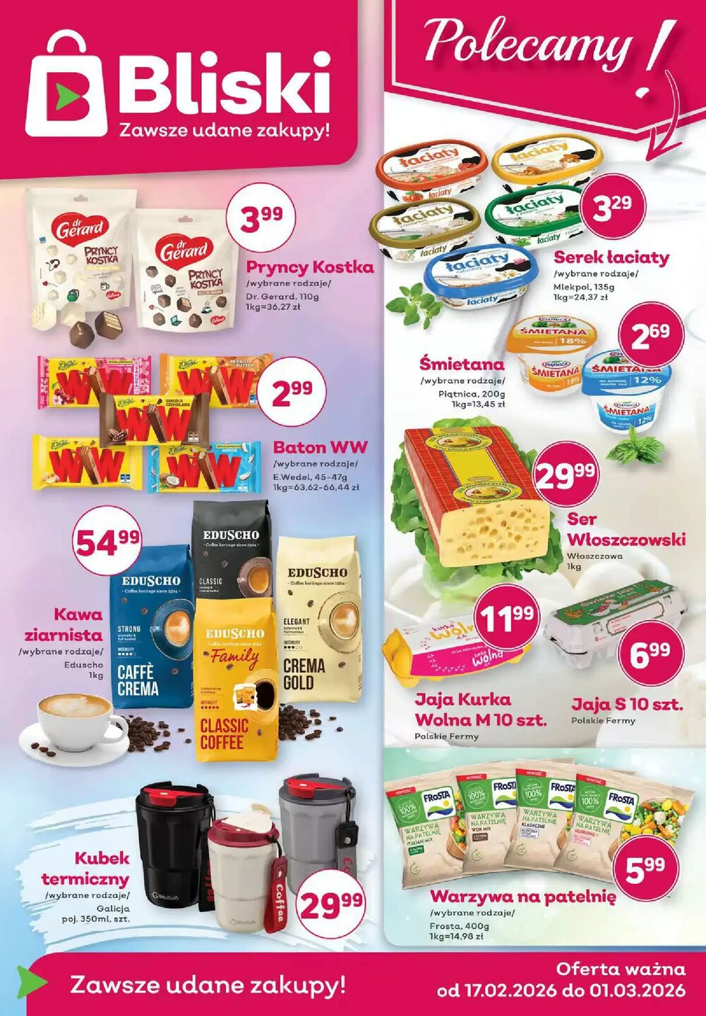 Gazetka promocyjna Bliski  ważna od 17.02.2026 - Strona 1.