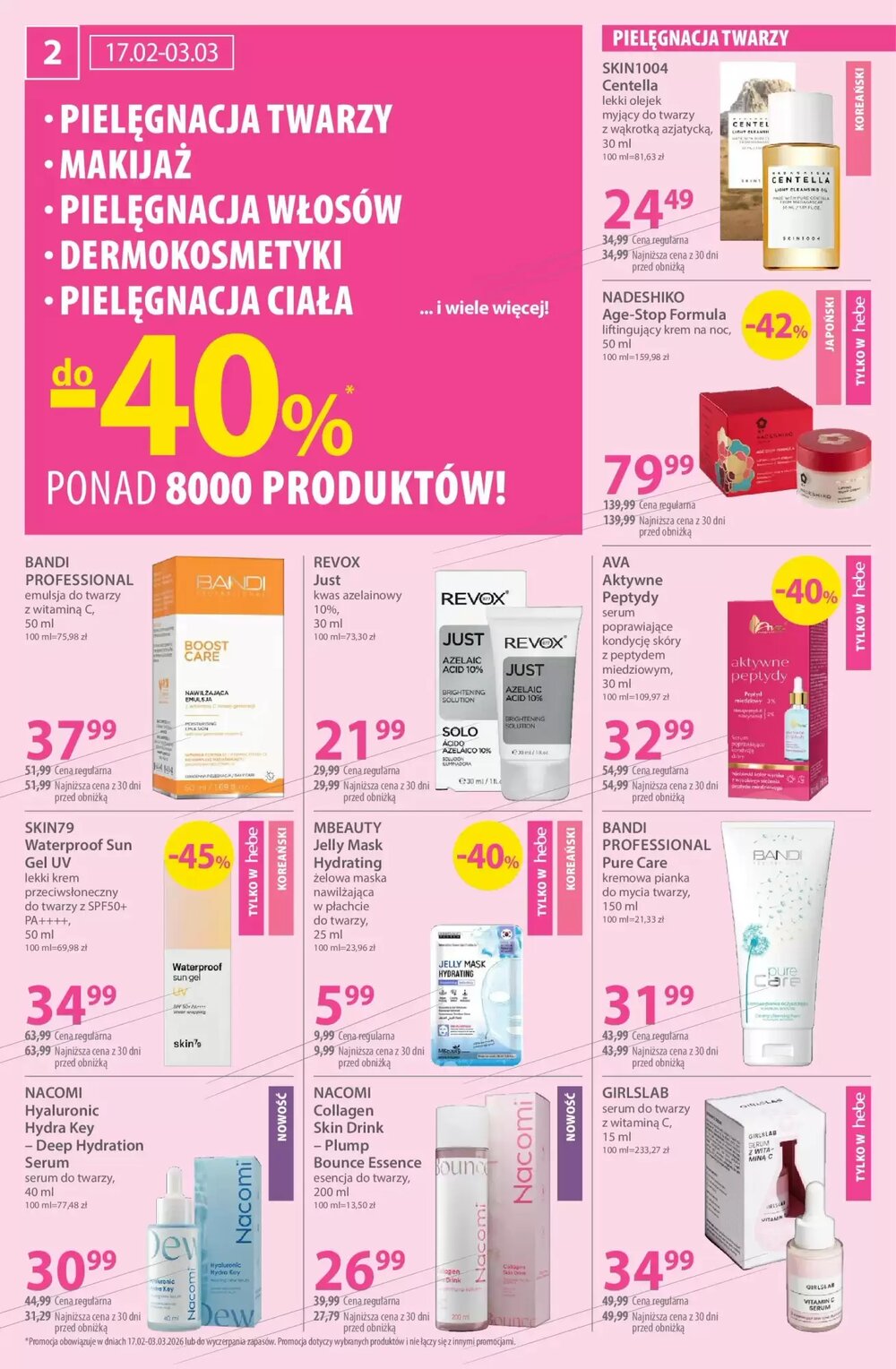Gazetka promocyjna Hebe  ważna od 17.02.2026 - Strona 2.