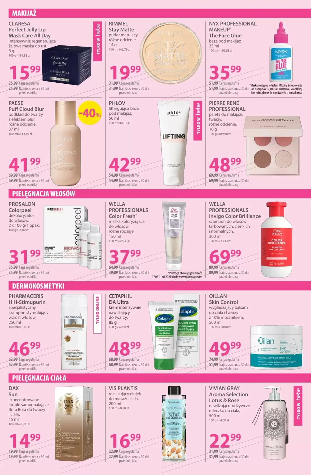 Gazetka promocyjna Hebe  ważna od 17.02.2026 - Strona 3.