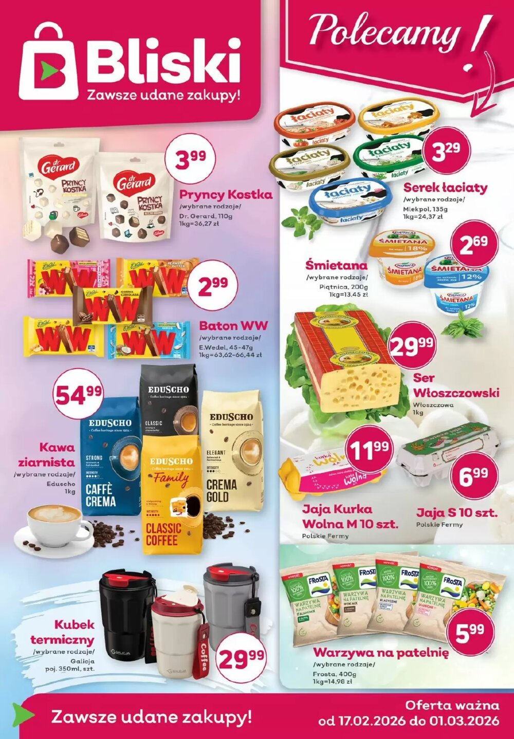 Gazetka promocyjna Społem  ważna od 17.02.2026 - Strona 1.