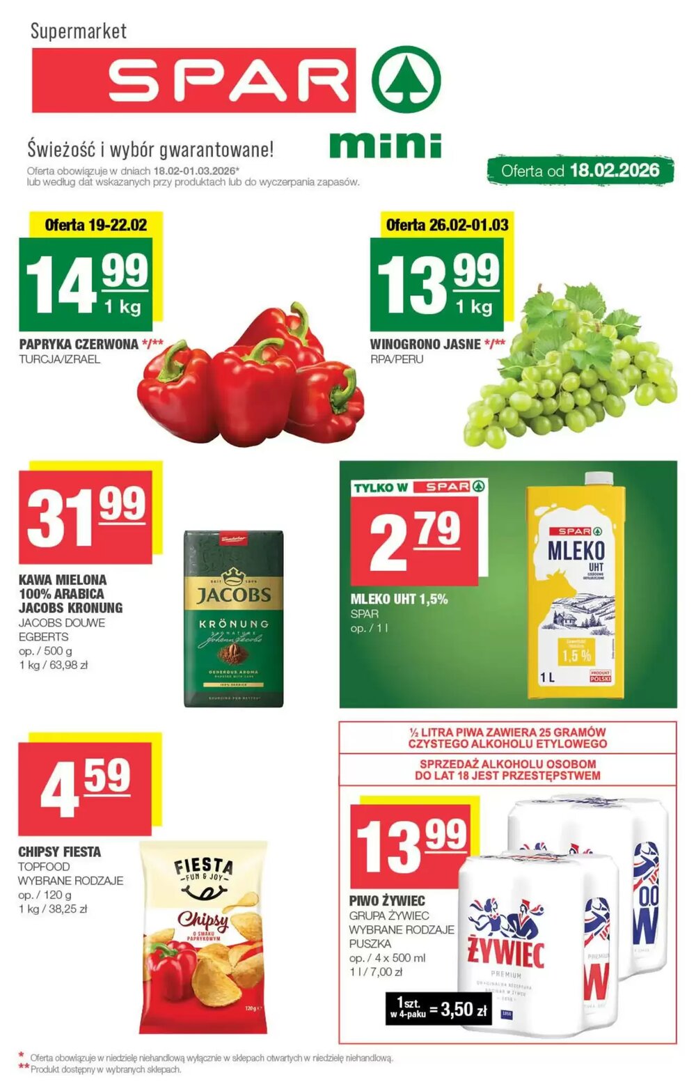 Gazetka promocyjna SPAR mini  ważna od 18.02.2026 - Strona 1.