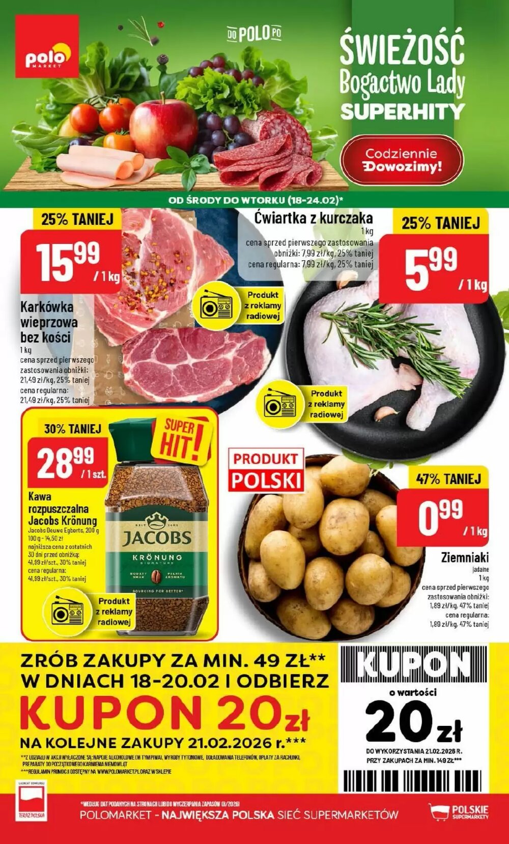 Gazetka promocyjna Polomarket  ważna od 18.02.2026 - Strona 1.