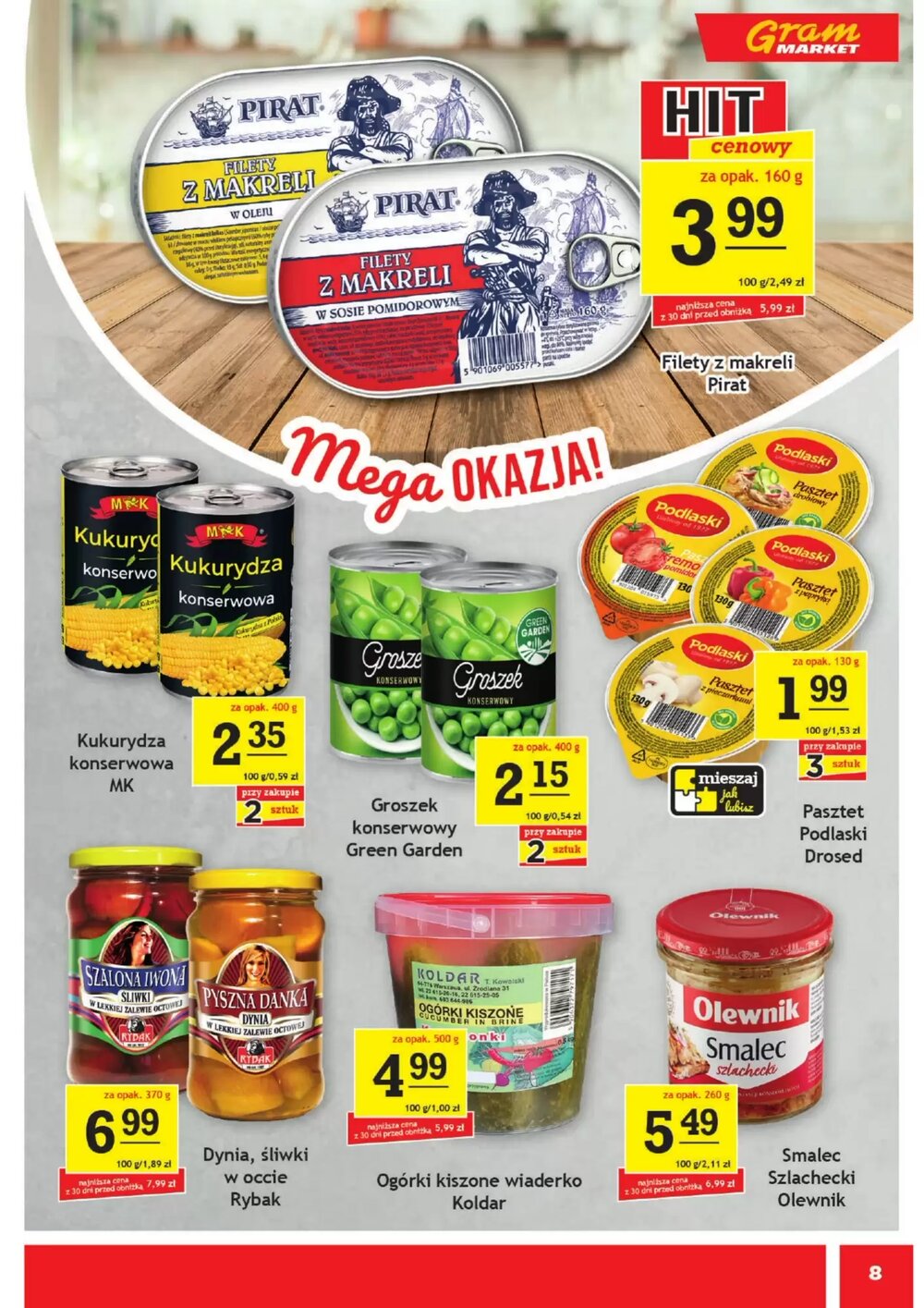 Gazetka promocyjna Gram Market  ważna od 18.02.2026 - Strona 8.