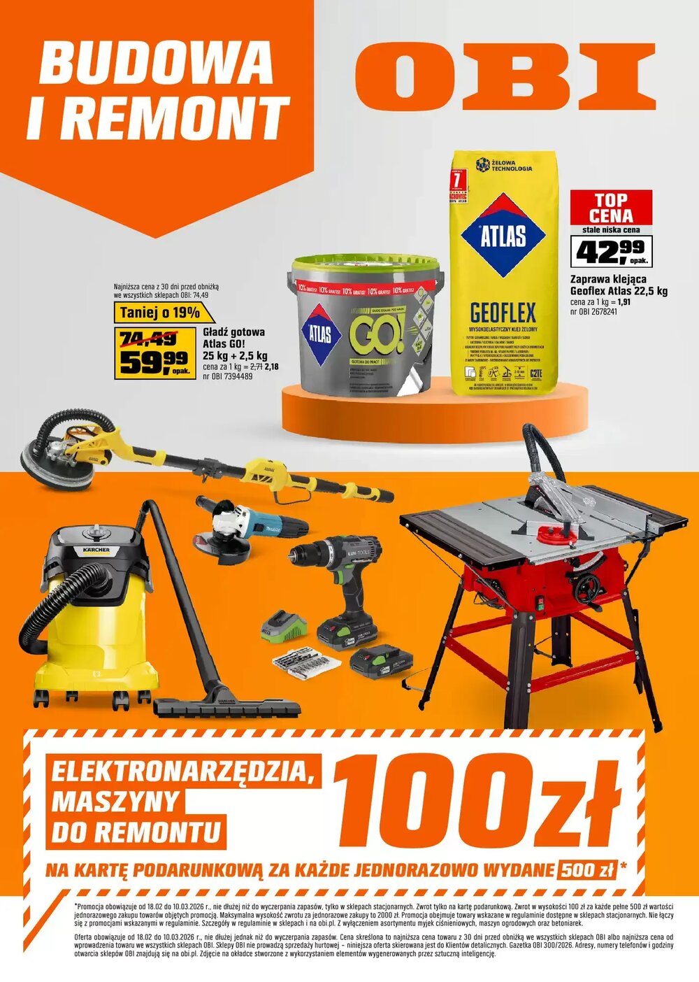 Gazetka promocyjna OBI  ważna od 18.02.2026 - Strona 1.