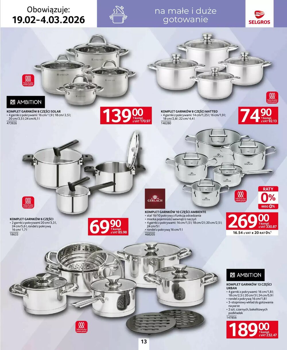 Gazetka promocyjna Selgros  ważna od 19.02.2026 - Strona 13.