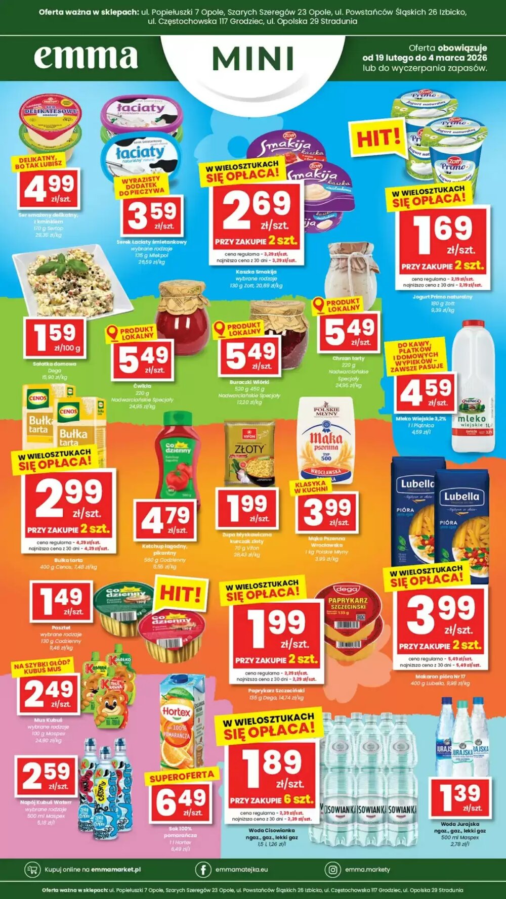 Gazetka promocyjna EMMA market  ważna od 19.02.2026 - Strona 1.