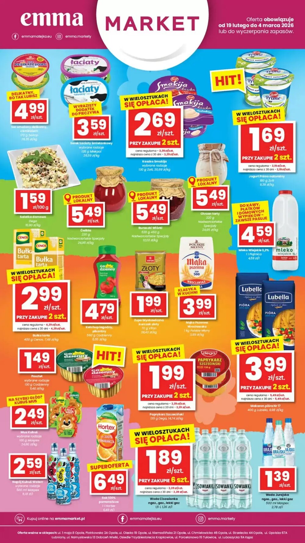 Gazetka promocyjna EMMA market  ważna od 19.02.2026 - Strona 1.