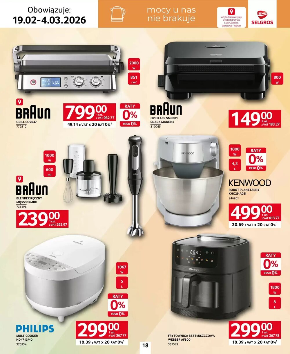 Gazetka promocyjna Selgros  ważna od 19.02.2026 - Strona 18.