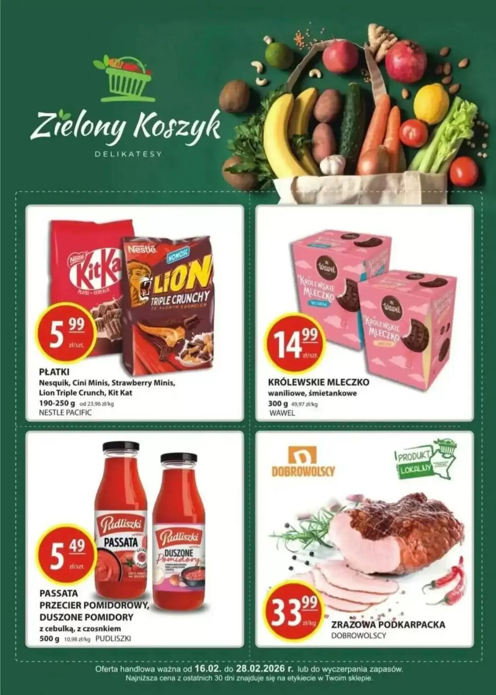 Gazetka promocyjna Zielony Koszyk  ważna od 19.02.2026 - Strona 1.