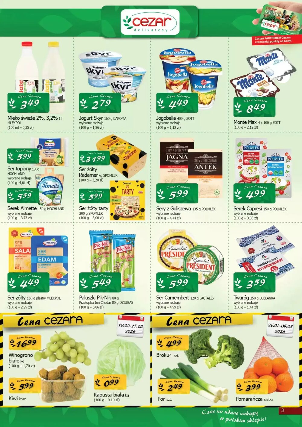 Gazetka promocyjna Cezar Delikatesy  ważna od 19.02.2026 - Strona 3.