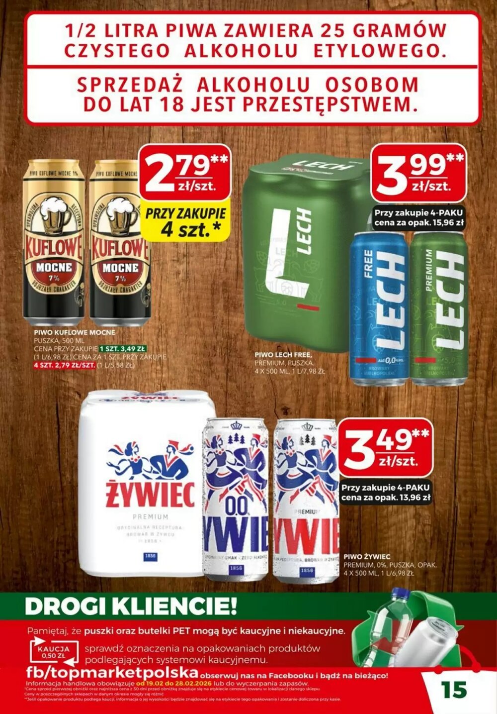 Gazetka promocyjna Top Market  ważna od 19.02.2026 - Strona 15.