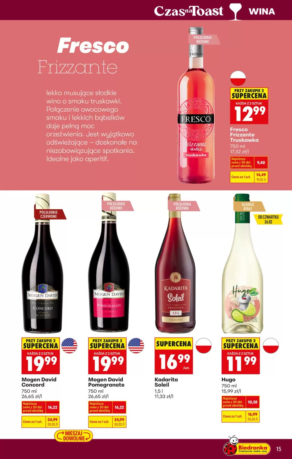 Gazetka promocyjna Biedronka  ważna od 22.02.2026 - Strona 15.