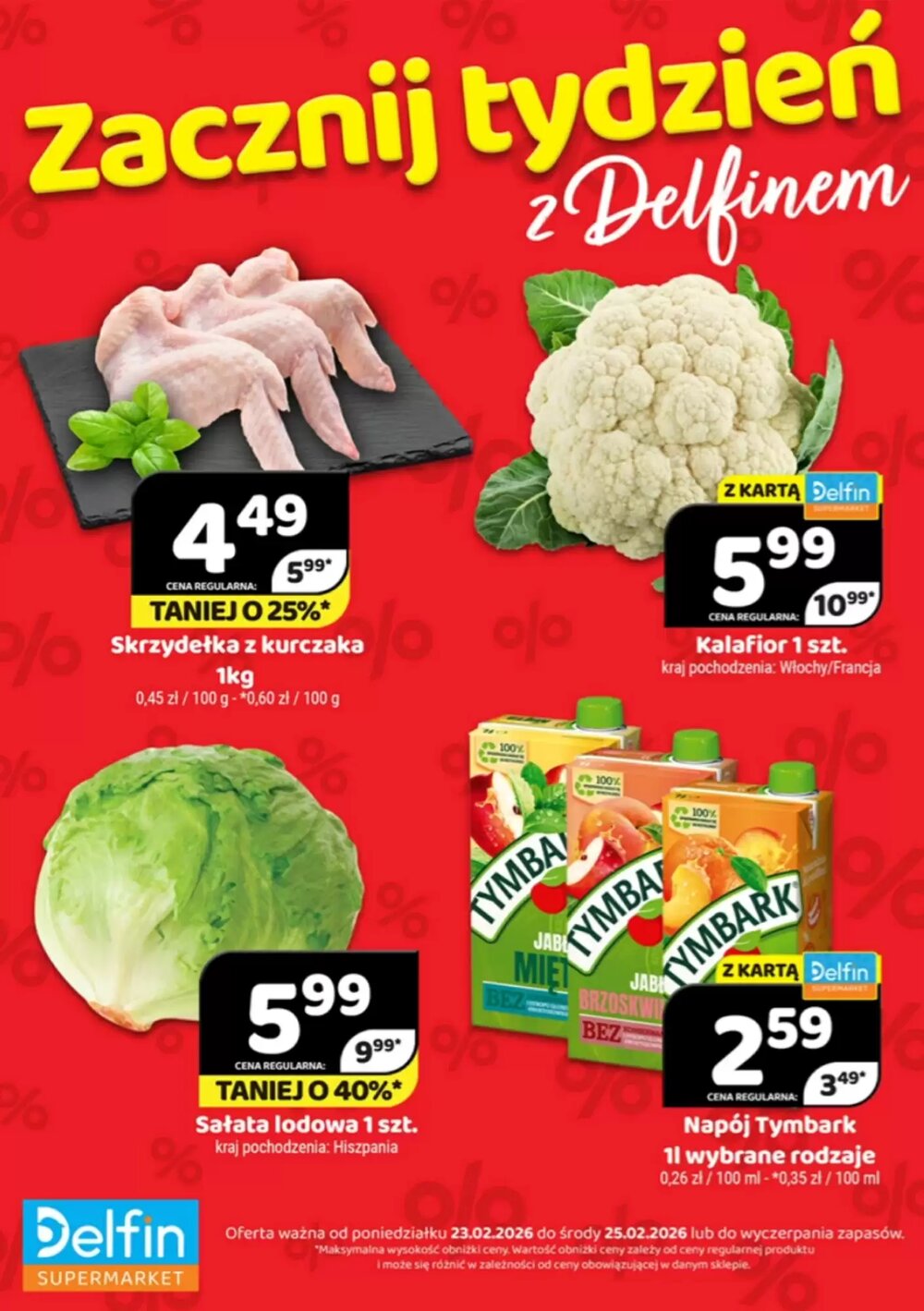 Gazetka promocyjna Delfin  ważna od 23.02.2026 - Strona 1.
