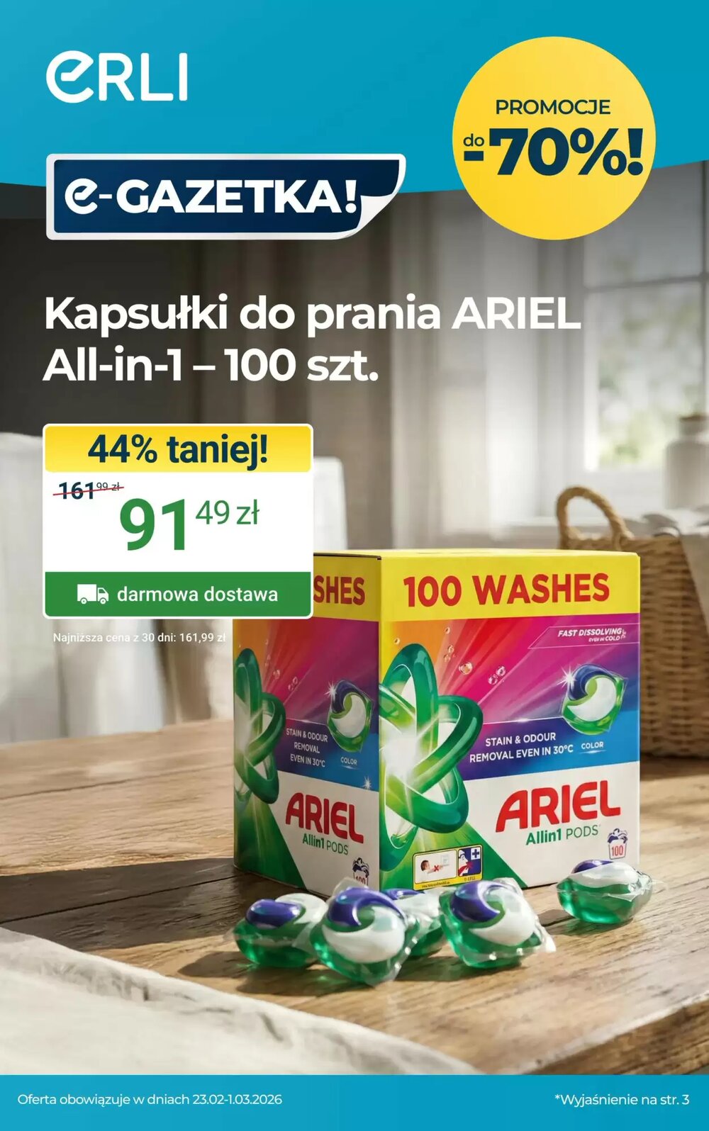 Gazetka promocyjna ERLI  ważna od 23.02.2026 - Strona 1.
