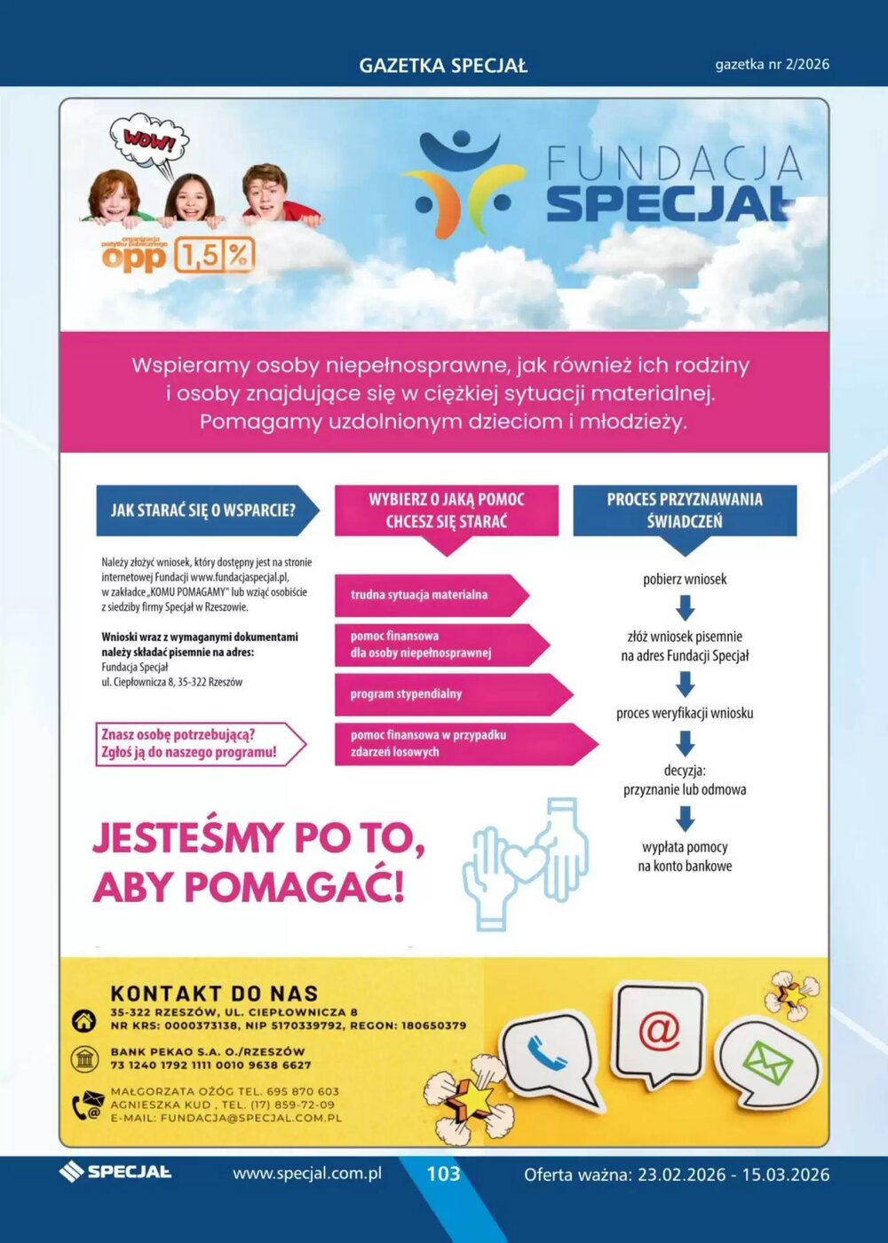 Gazetka promocyjna Specjał  ważna od 23.02.2026 - Strona 103.