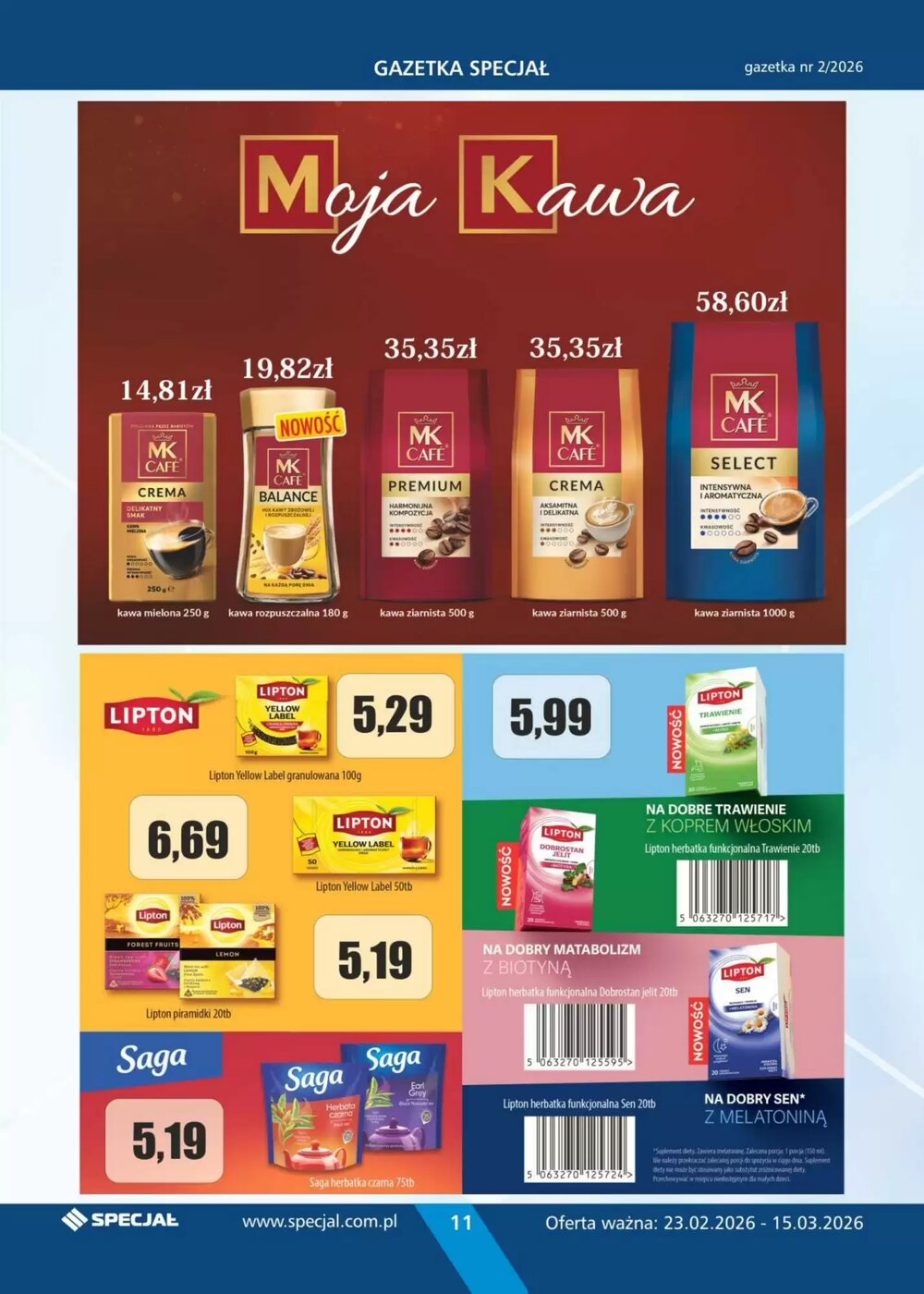 Gazetka promocyjna Specjał  ważna od 23.02.2026 - Strona 11.