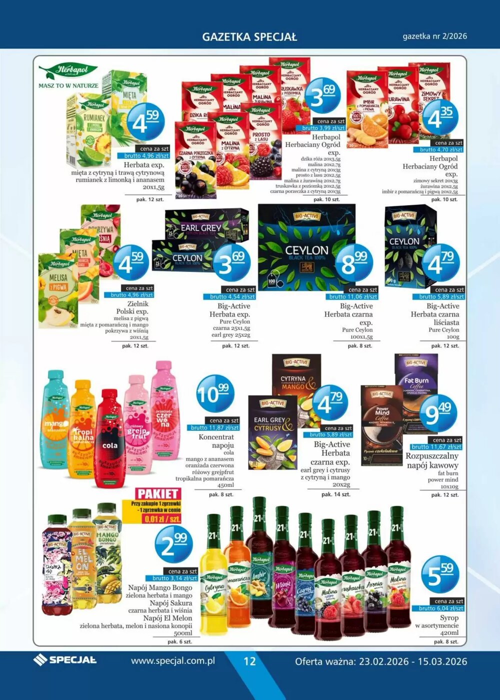 Gazetka promocyjna Specjał  ważna od 23.02.2026 - Strona 12.