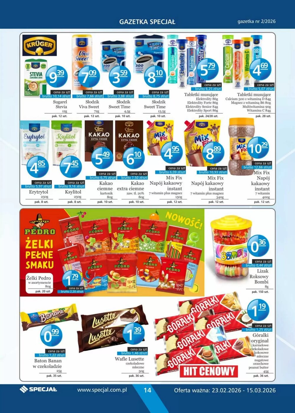 Gazetka promocyjna Specjał  ważna od 23.02.2026 - Strona 14.